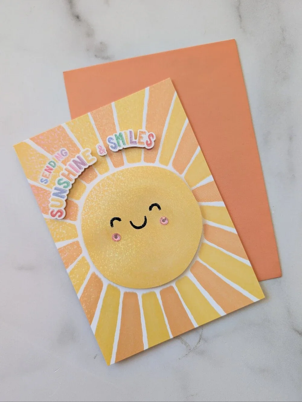 Sunshine & Smiles Yellow Greeting Card